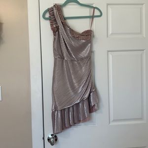 Wild Honey One Shoulder Cocktail Dress
